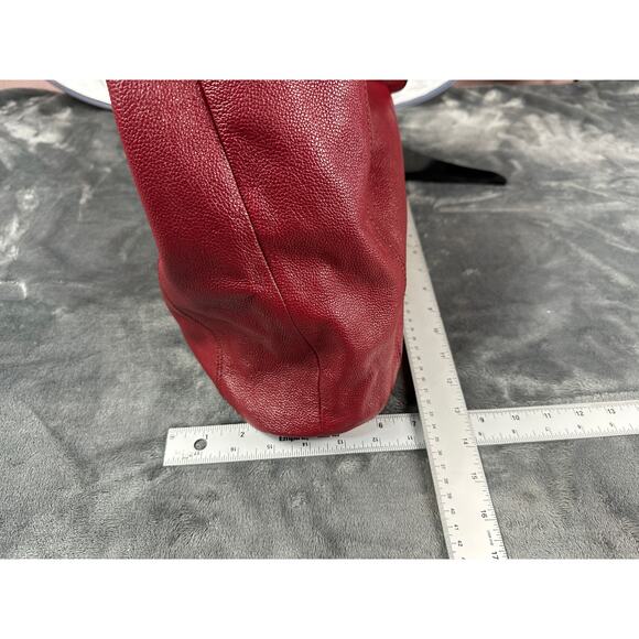 Jack French, London, designer handbag, red leather, large excellent! - Picture 15 of 16